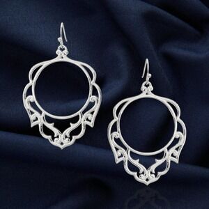 Montana Silversmiths Fine Silver Wide Open Spaces Earrings - Retail $50 - NEW!